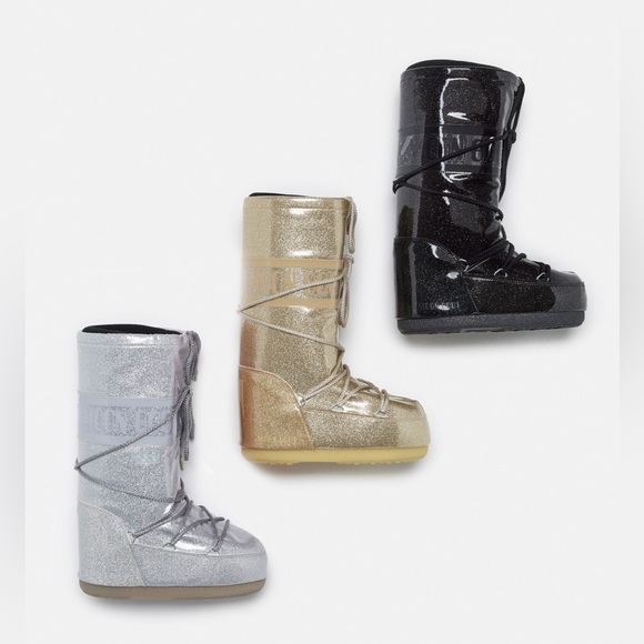 ICON SILVER GLITTER MOON BOOTS - Picture 5 of 5